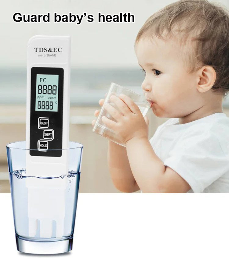 💧 Digital TDS Meter - Accurate Water Quality Tester with Large LCD Display