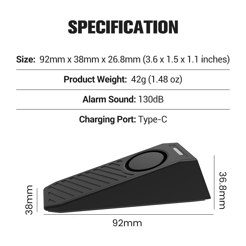 Portable Door Stop Alarm