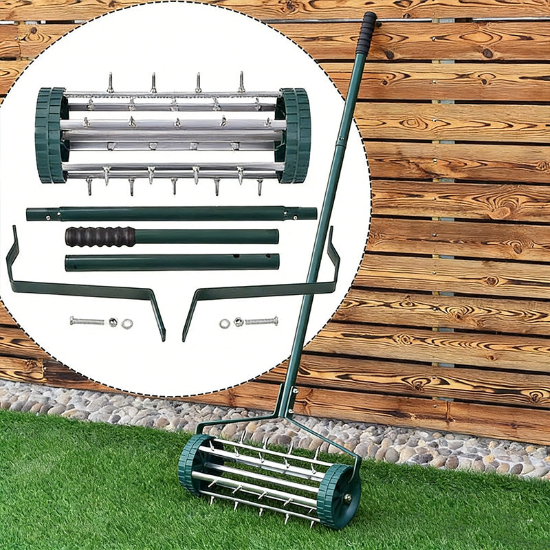 ⏳Limited-time 50% off⏰Rolling Lawn Aerator with Handle🏡🌱