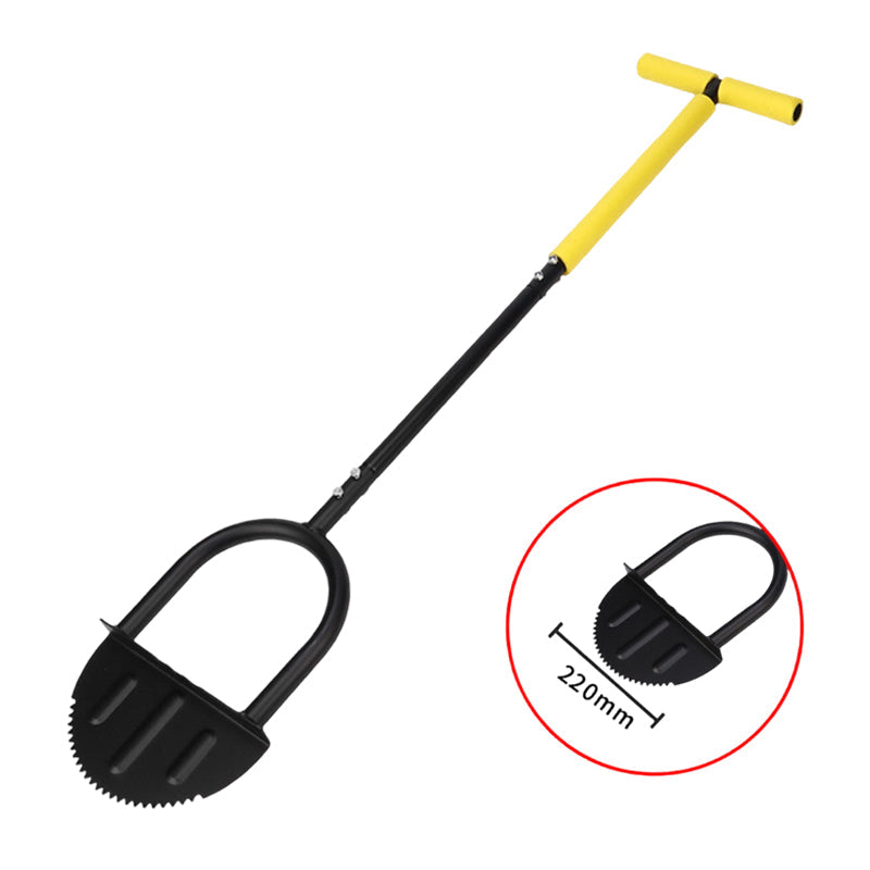 Manual Steel Lawn Edger with Serrated Blade