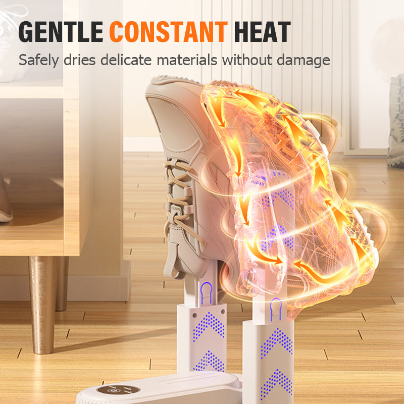 🥳2026 HOT SALE🥳💞50K+ SOLD!👟🌧️ 50% OFF! Portable Electric Shoe Dryer – Dries wet shoes overnight. Kills odor-causing bacteria. Perfect for rainy British weather. 🔋☔