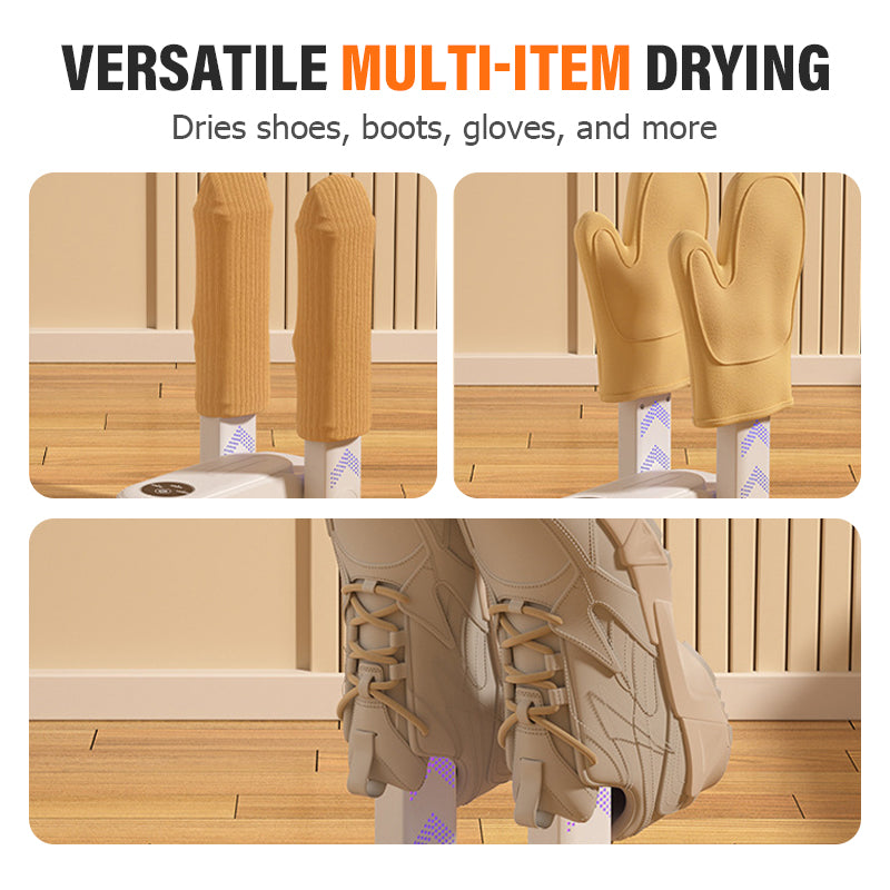 🥳2026 HOT SALE🥳💞50K+ SOLD!👟🌧️ 50% OFF! Portable Electric Shoe Dryer – Dries wet shoes overnight. Kills odor-causing bacteria. Perfect for rainy British weather. 🔋☔