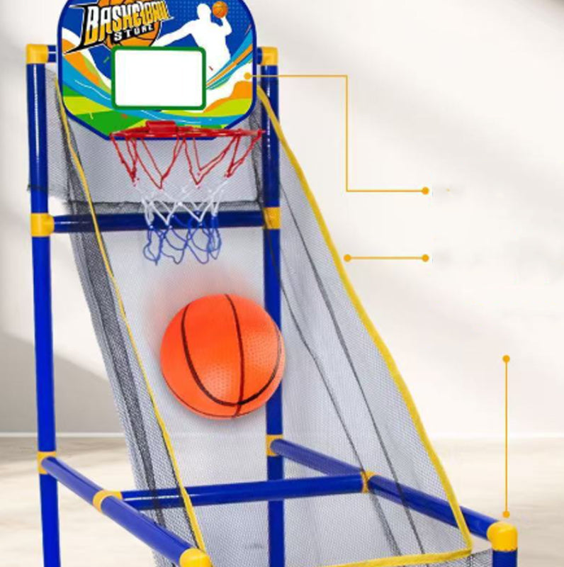 🥳2026 HOT SALE🥳💞50K+ SOLD!🏀🎯Kids‘ Indoor Basketball Arcade Game – Auto ball return, sturdy & safe. 4 balls + pump included. Quick setup, endless fun! 🧒💨