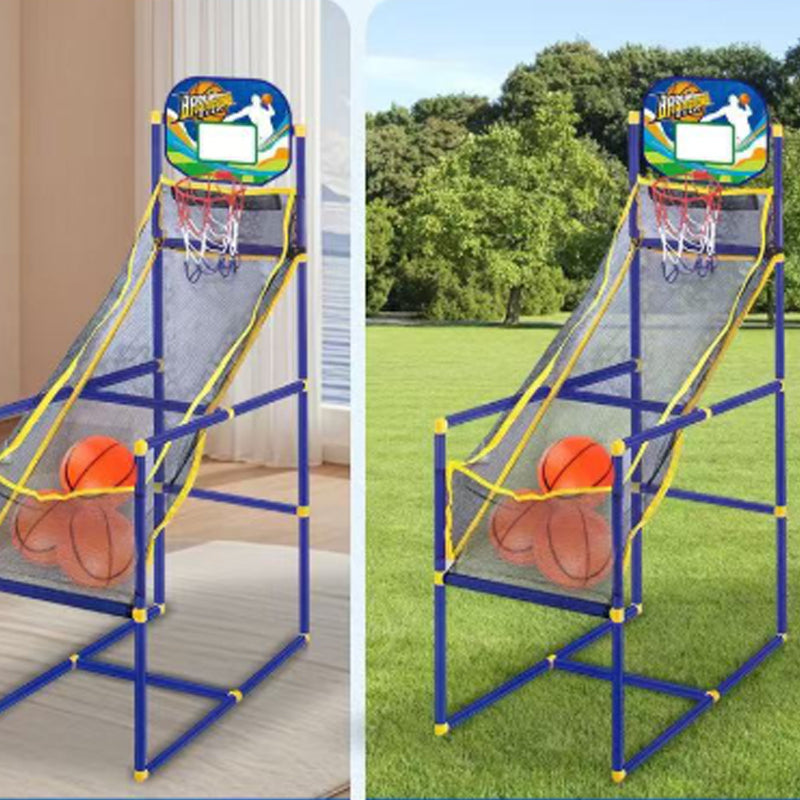 🥳2026 HOT SALE🥳💞50K+ SOLD!🏀🎯Kids‘ Indoor Basketball Arcade Game – Auto ball return, sturdy & safe. 4 balls + pump included. Quick setup, endless fun! 🧒💨