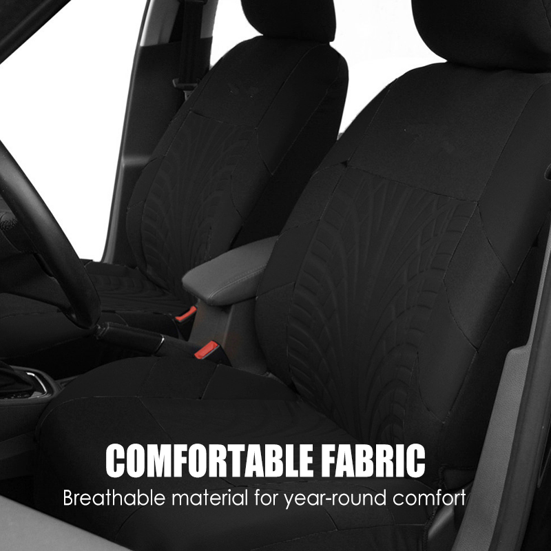 Car Seat Cover Set with Tire Tread Pattern