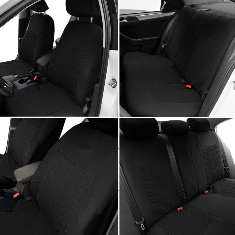 Car Seat Cover Set with Tire Tread Pattern