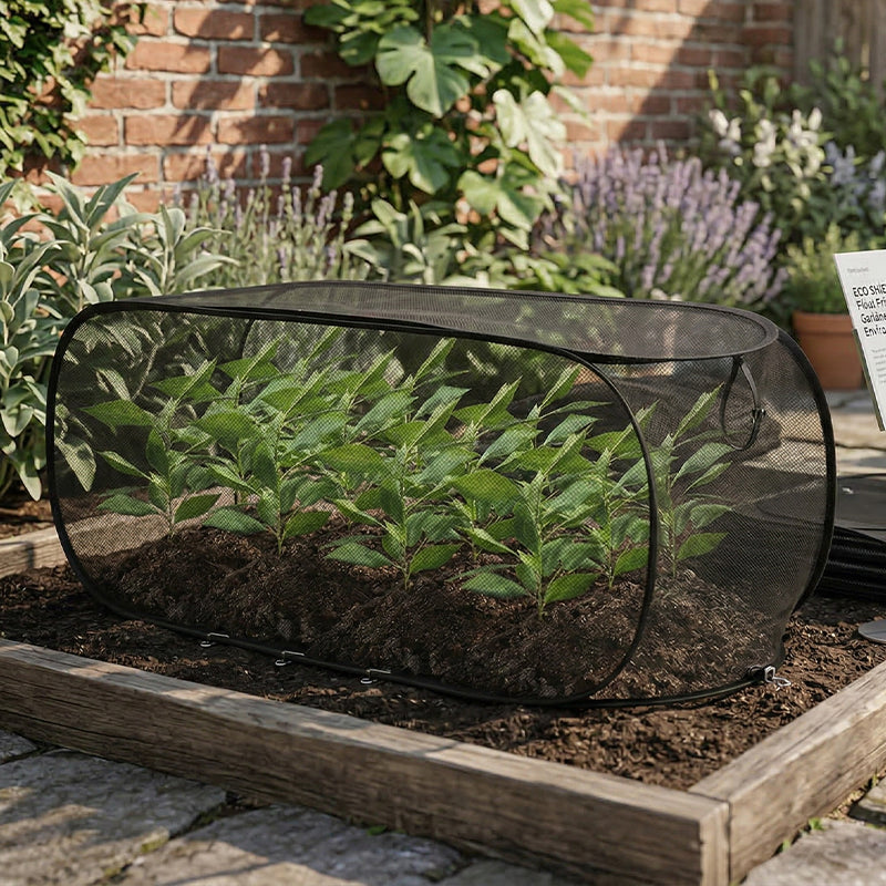 Foldable Pop-Up Plant Mesh Cover – Protects Plants, Breathable Design & Easy Setup 🌿