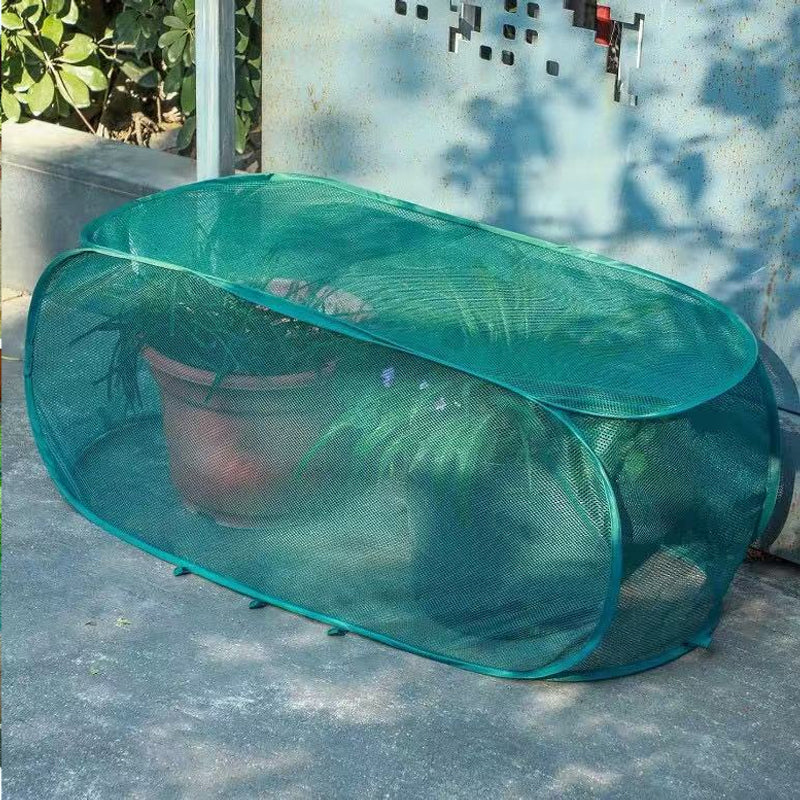 Foldable Pop-Up Plant Mesh Cover – Protects Plants, Breathable Design & Easy Setup 🌿