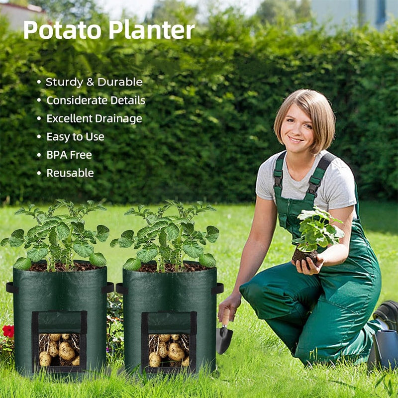PE Potato Grow Bag with Harvest Flap