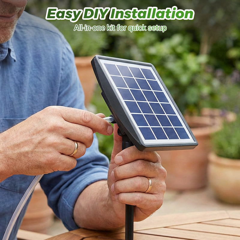 Solar Powered Automatic Drip Irrigation System