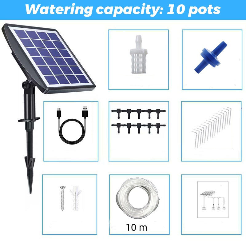 Solar Powered Automatic Drip Irrigation System