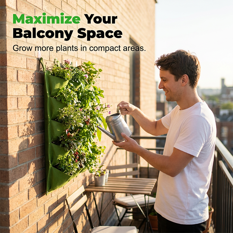 Space Saving Vertical Planter Bags