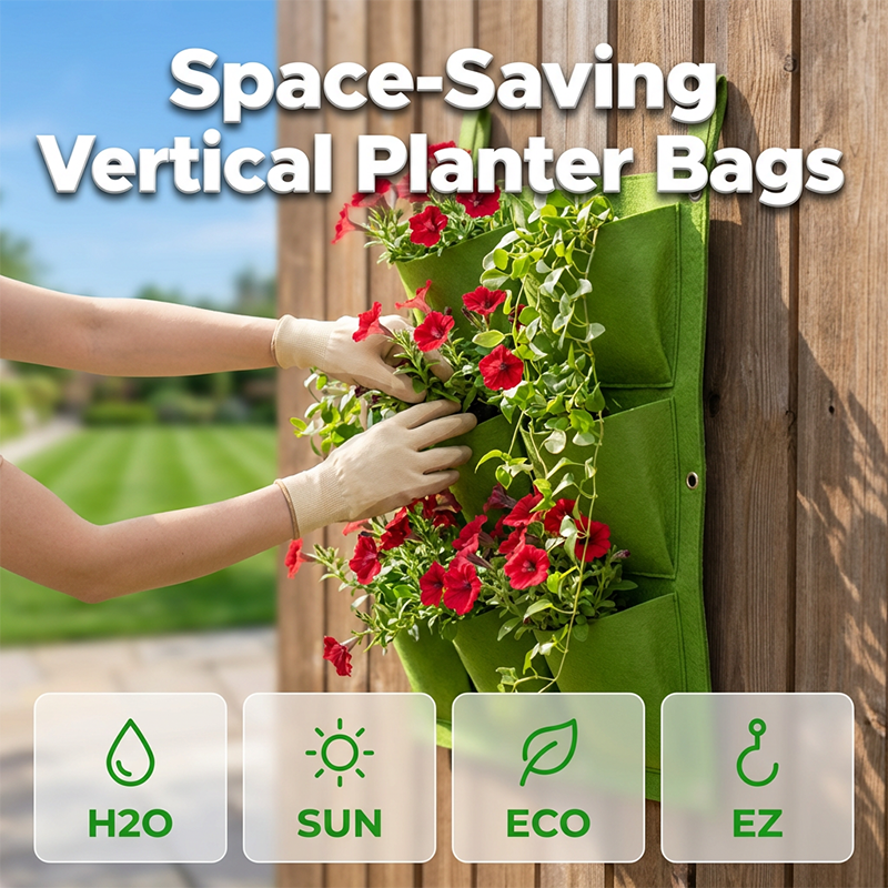 Space Saving Vertical Planter Bags