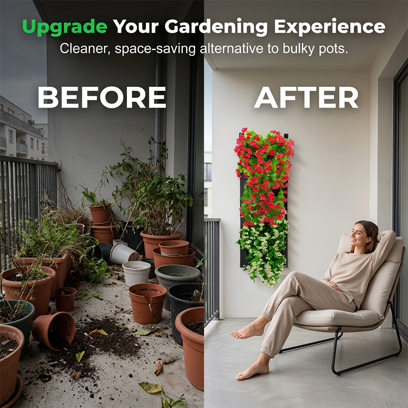 Space Saving Vertical Planter Bags