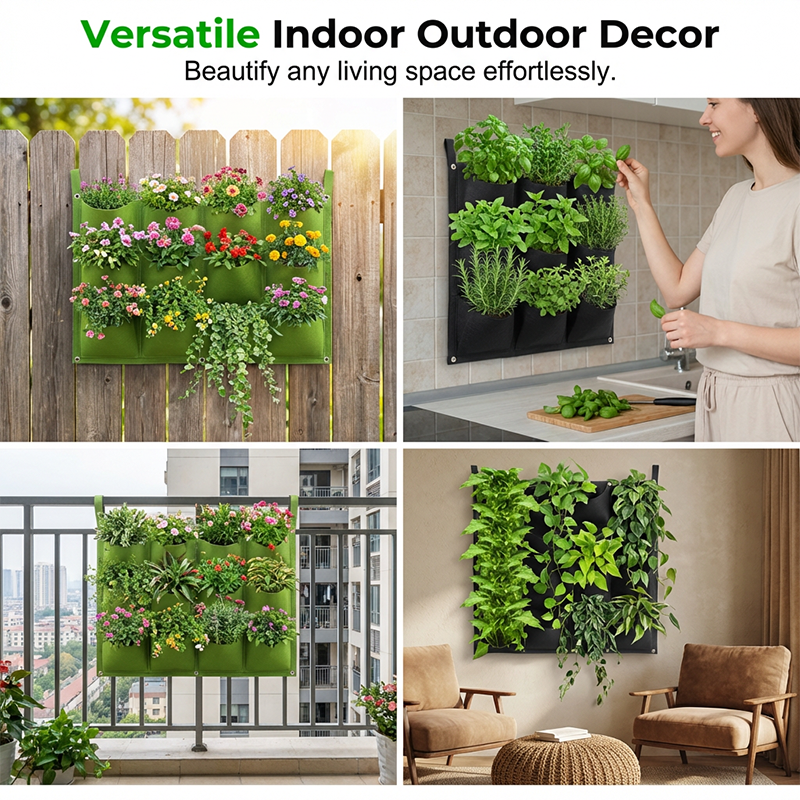 Space Saving Vertical Planter Bags