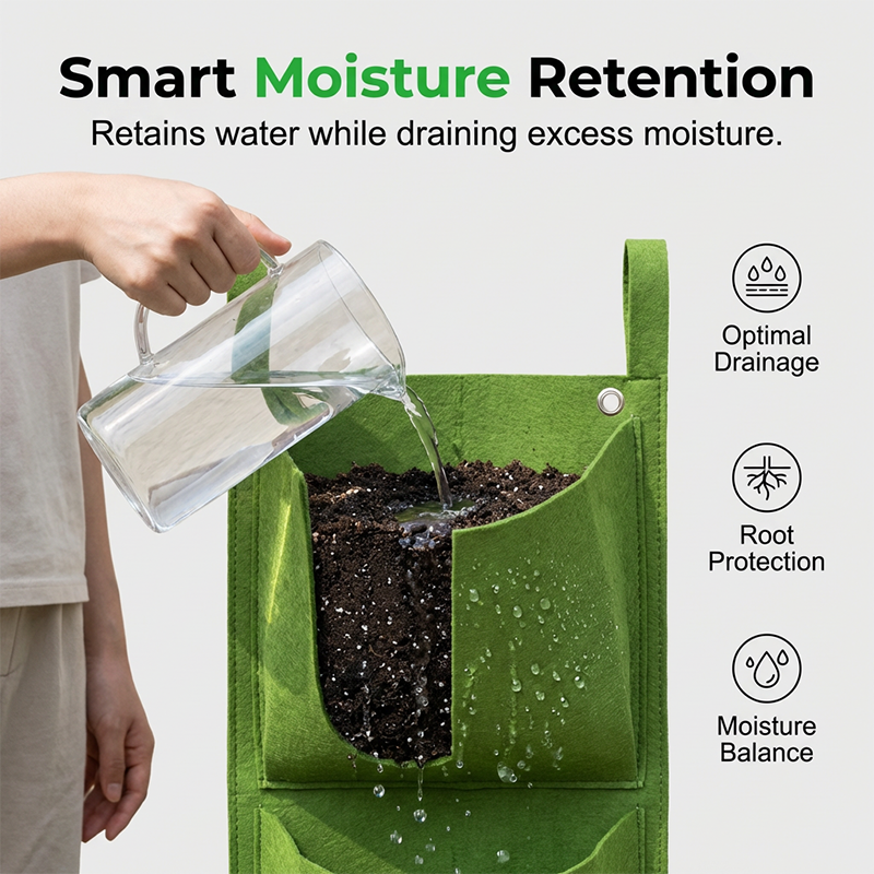 Space Saving Vertical Planter Bags