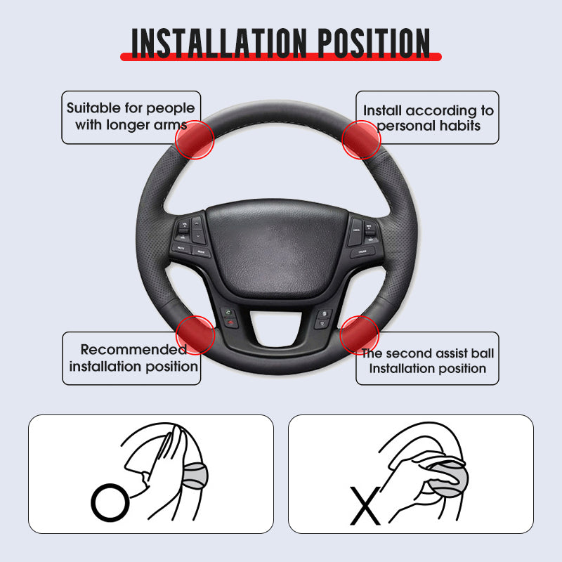 ⏳Limited-time 50% off⏰Steering Wheel Booster Knob for Effortless Driving🚗🔃