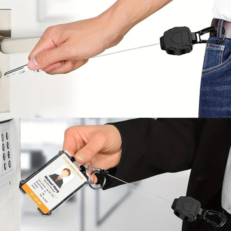 🔥Retractable Heavy Duty Badge Reel with Card Holder