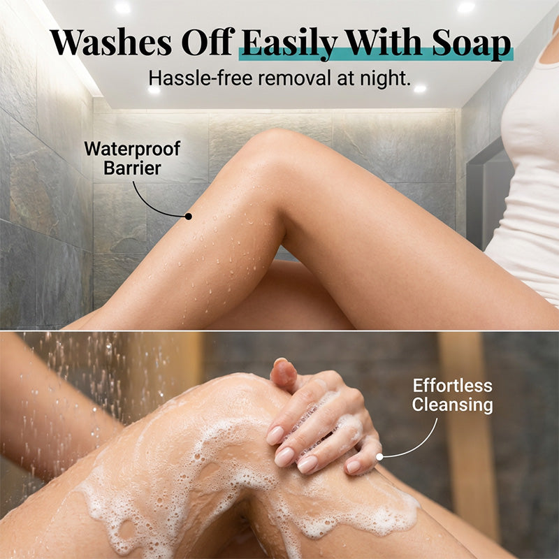 Waterproof Body Perfector – 100ml, Instant, No DHA, Covers Scars & Veins ✨