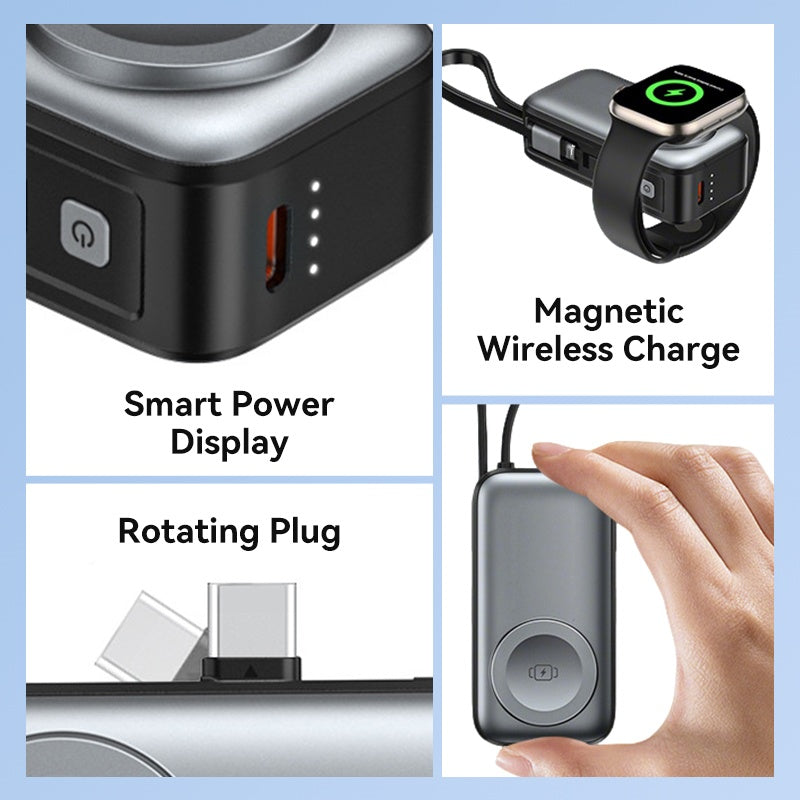 📱50% OFF NOW! 🔋3-in-1 Magnetic Wireless Power Bank
