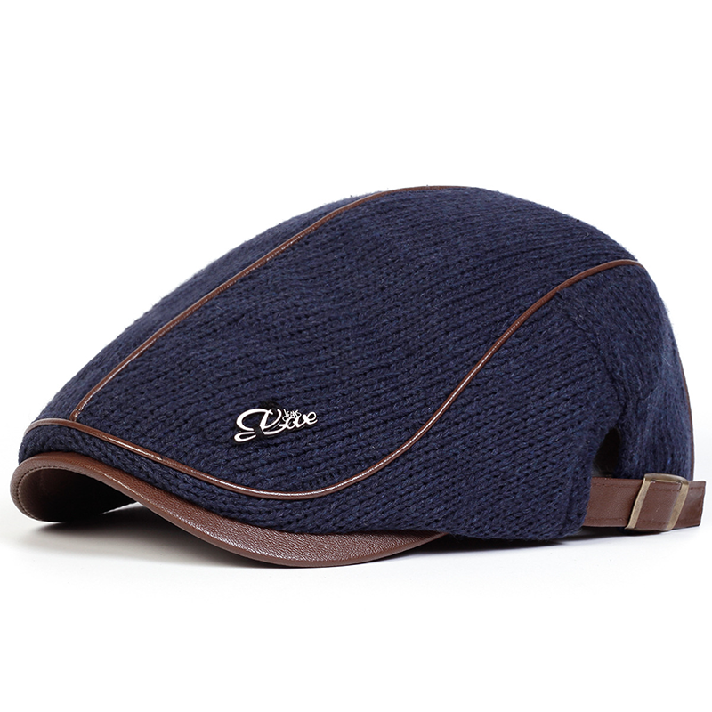 Knitted Warm Newsboy Hat