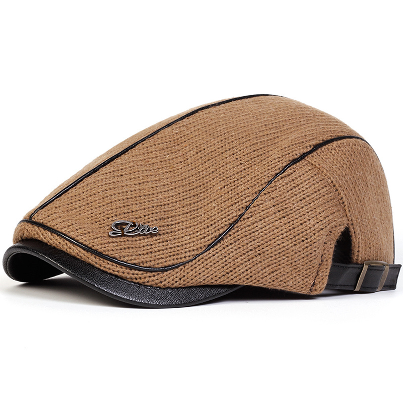 Knitted Warm Newsboy Hat