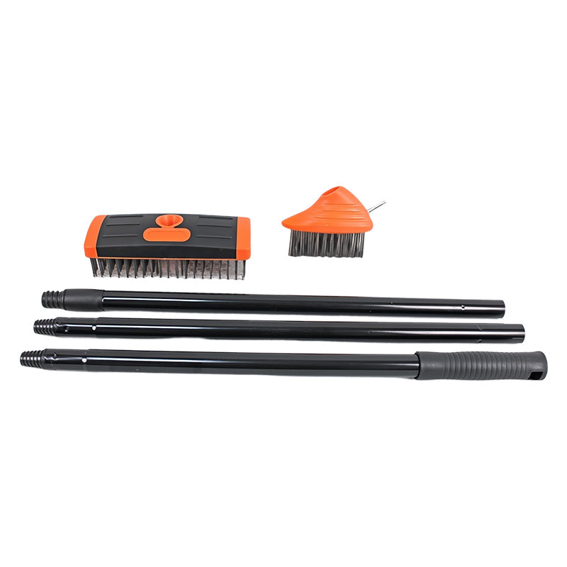 3-in-1 Weed Wire Brush Set – Durable Steel Brushes, Ergonomic Handle & Ideal for Patios, Driveways & Garden Paths 🏡