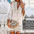 🌸👗Women's Loose Cotton Linen Embroidered Dress