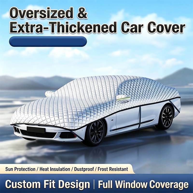 💥Car Windshield Snow Cover – All‑season, multi‑layer. Covers hood, glass & side windows. Strong straps, no slipping! 🚙💨