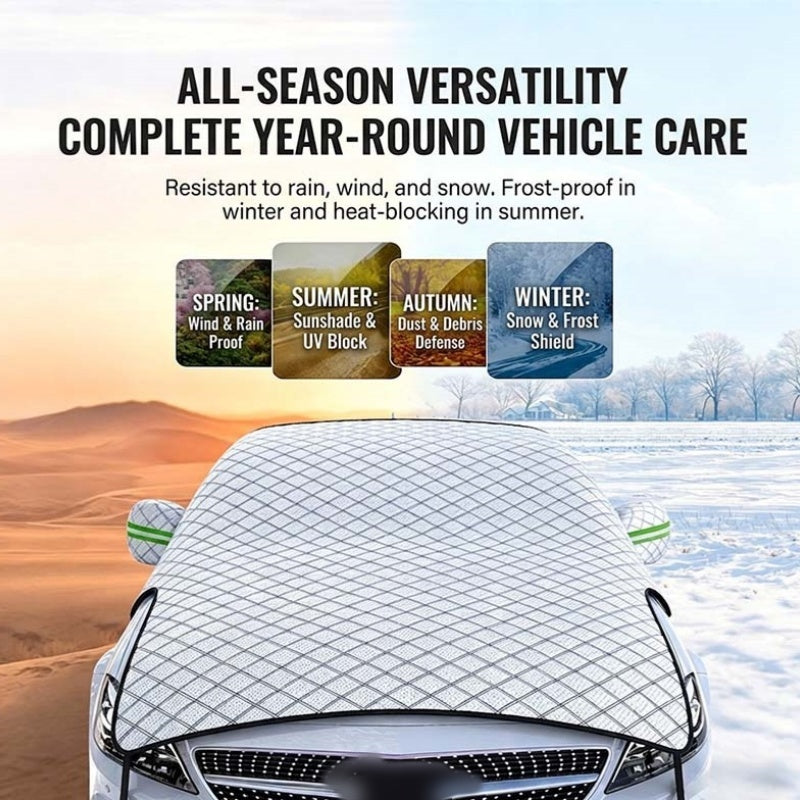 💥Car Windshield Snow Cover – All‑season, multi‑layer. Covers hood, glass & side windows. Strong straps, no slipping! 🚙💨