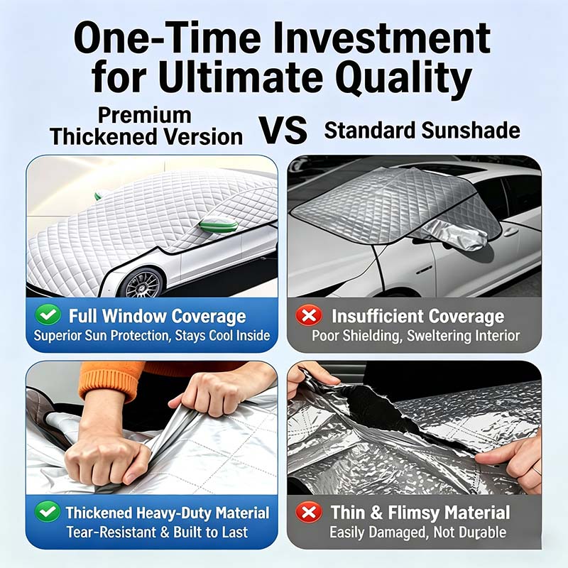 💥Car Windshield Snow Cover – All‑season, multi‑layer. Covers hood, glass & side windows. Strong straps, no slipping! 🚙💨