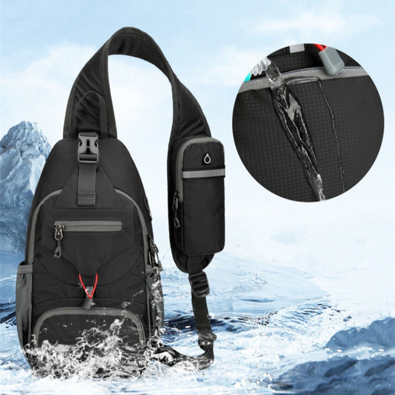 🎒 50% OFF NOW! 💧 Men's Outdoor Sling Bag – Multi-Pocket, Water-Resistant & Breathable – Perfect for Travel & Daily Use ✨