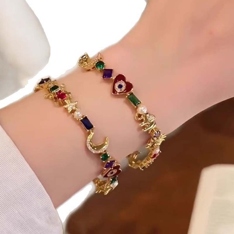 💫Whimsical Celestial Charm Bracelet✨(Free Storage Box)