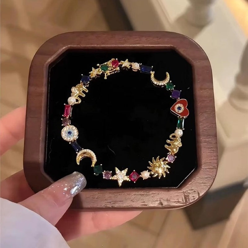 💫Whimsical Celestial Charm Bracelet✨(Free Storage Box)