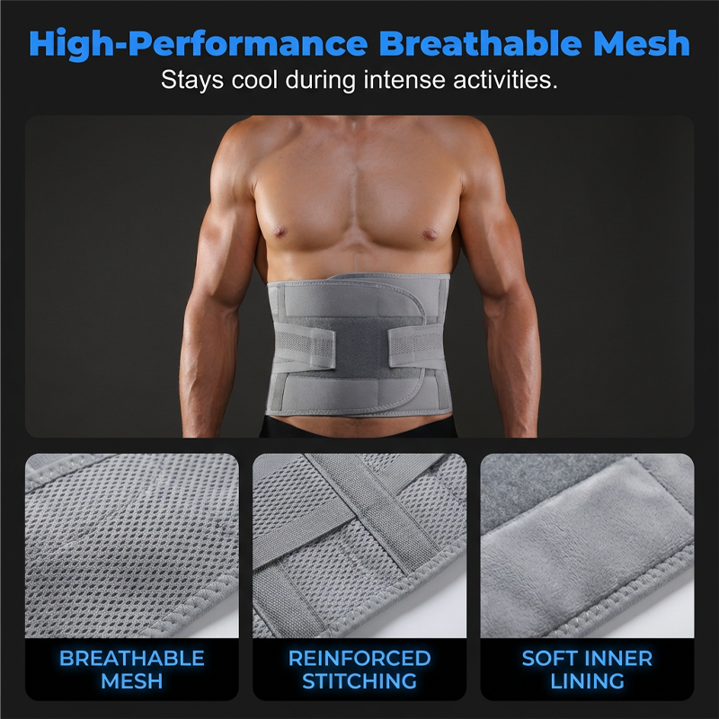 Dual-Strap Compression Back Brace with Removable Support Stays