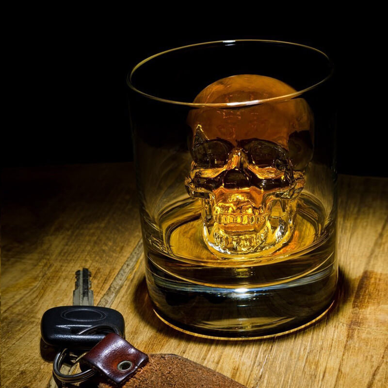 🧊💀 DIY Silicone Skull Ice Cube Tray – Giant slow-melt skull for whiskey & cocktails – food-grade & multi-use mold