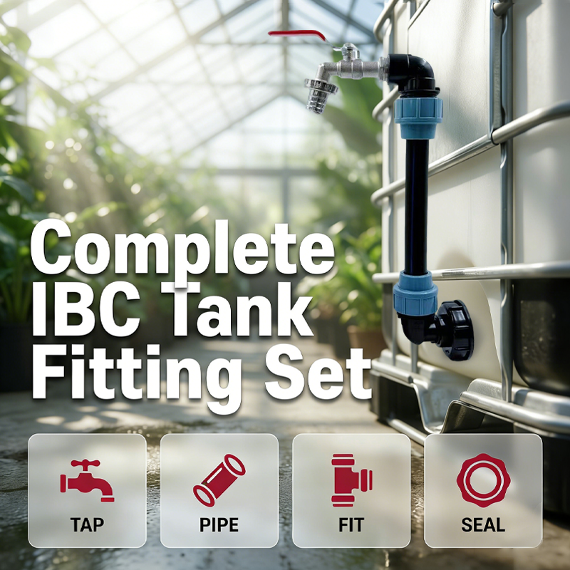🚰 LIMITED-TIME 50% OFF! 💧 IBC Tank Fitting Set – Leak-Proof, Zinc Alloy Tap, Tool-Free, Complete ✨