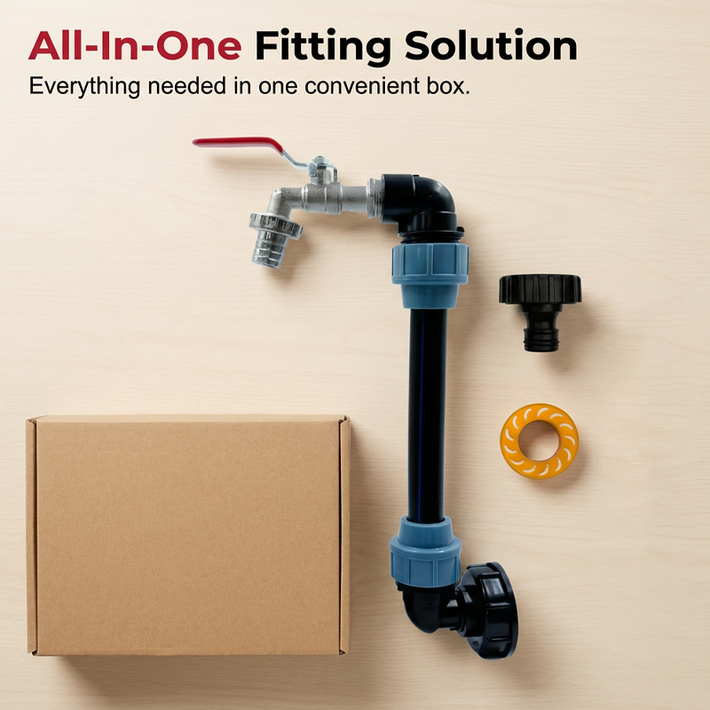 🚰 LIMITED-TIME 50% OFF! 💧 IBC Tank Fitting Set – Leak-Proof, Zinc Alloy Tap, Tool-Free, Complete ✨
