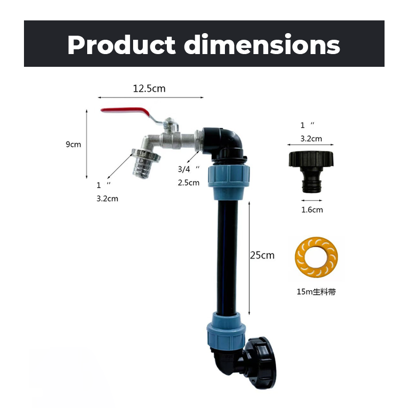 🚰 LIMITED-TIME 50% OFF! 💧 IBC Tank Fitting Set – Leak-Proof, Zinc Alloy Tap, Tool-Free, Complete ✨