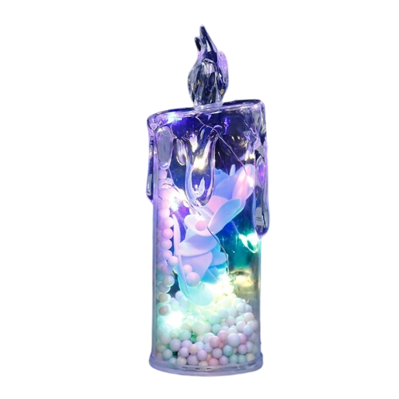 LED Rose Flower Light Candle
