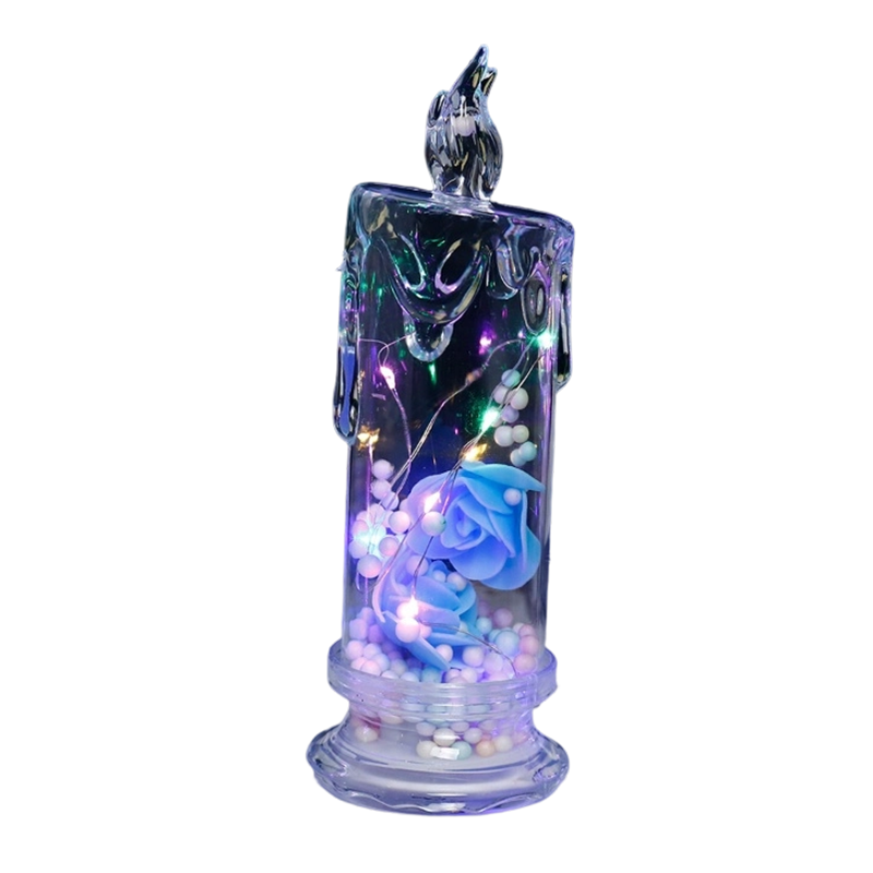 LED Rose Flower Light Candle