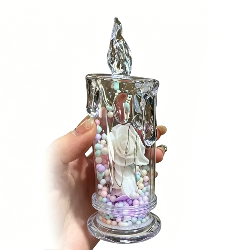 LED Rose Flower Light Candle