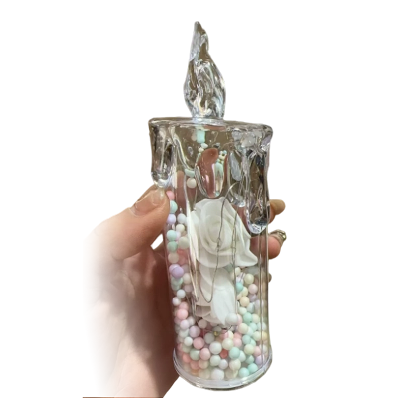 LED Rose Flower Light Candle