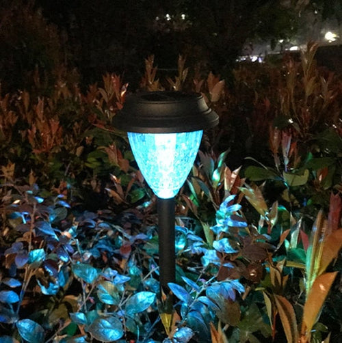 Decorative solar lights for use in the garden or along outdoor paths