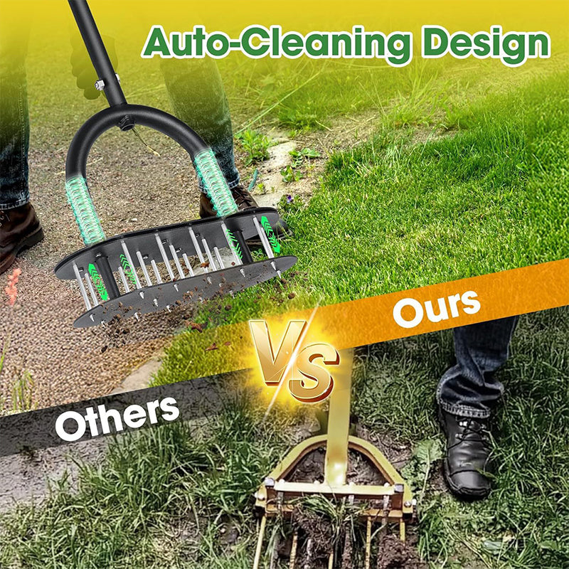 Heavy-Duty Manual Lawn Coring Aerator
