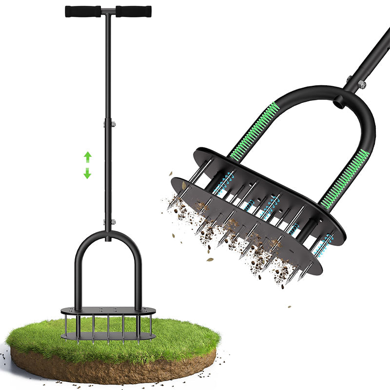 Heavy-Duty Manual Lawn Coring Aerator