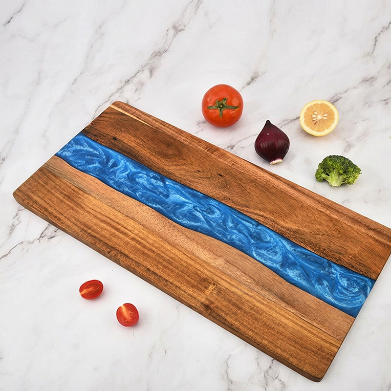 Artistic Wood and Resin Kitchen Charcuterie Board