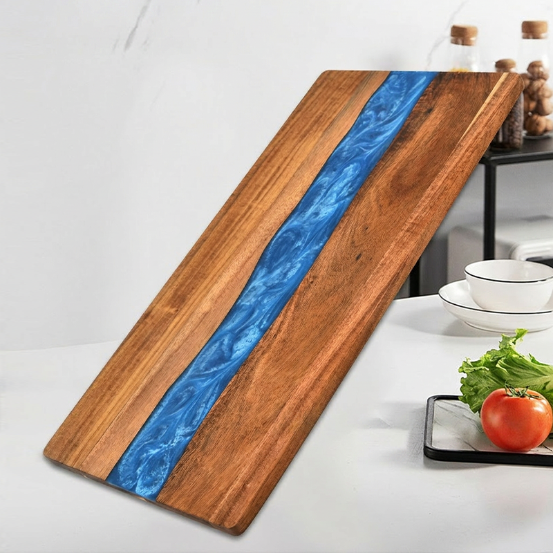 Artistic Wood and Resin Kitchen Charcuterie Board
