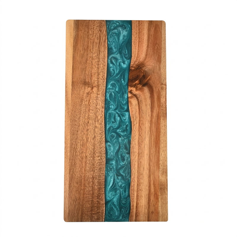 Artistic Wood and Resin Kitchen Charcuterie Board