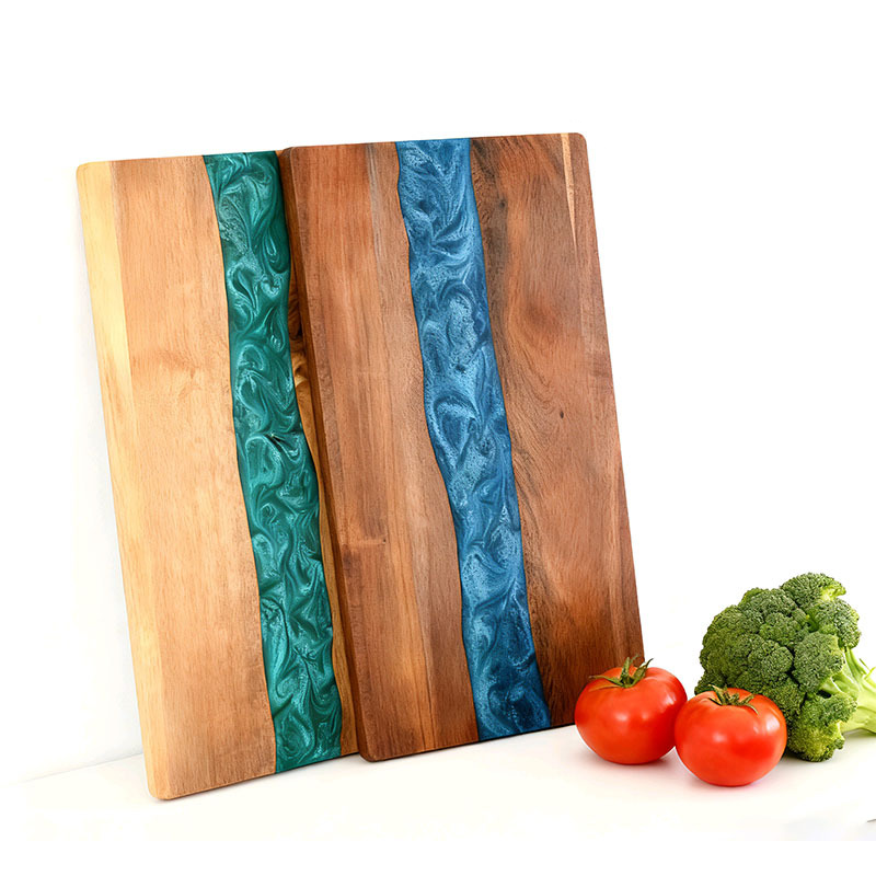Artistic Wood and Resin Kitchen Charcuterie Board